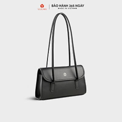 Túi Yuumy ( Thời trang nữ cỡ trung nắp gập nhấn viền - Túi đeo vai da Seasand YN272 )