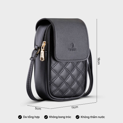 Túi Yuumy ( Thời trang nữ đi chơi size 11 - Túi đeo chéo da Seasand YN150 )