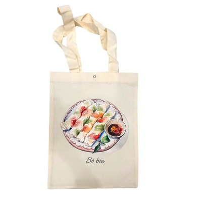 Túi Vải Canvas Bánh Tráng Trộn 20x22cm