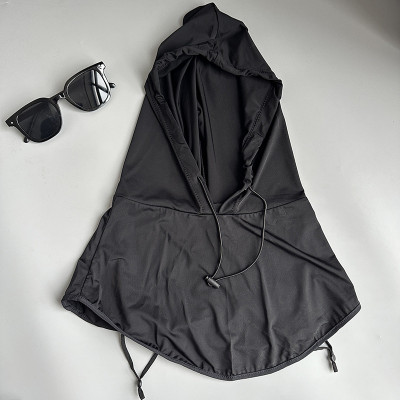 Mũ Trùm Đầu Chống Nắng Kèm Khẩu Trang Nam Nữ - Nón Che Nắng Chống Tia UV Có Dây Rút