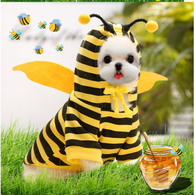 Áo Hình Con Ong, Con Gà có mũ cho chó mèo (2 Chân) , Áo Quần Thú Cưng , Vải Nỉ dày, giữ ấm