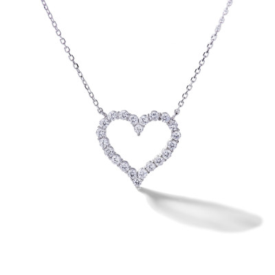 Dây chuyền vòng cổ trái tim nữ thanh mảnh