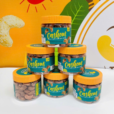 Hạt Điều Vỏ Lụa Rang Muối Hộp 250gr