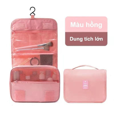 Túi Đựng Mỹ Phẩm Đồ Cá Nhân Du Lịch Đa Năng Có Móc Treo Tiện Lợi (Hàng Có Sẵn) Đủ 3 Màu Lựa Chọn