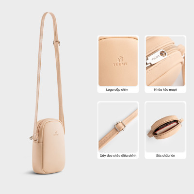 Túi Yuumy ( Thời trang nữ mini dáng đứng - Túi đeo chéo da Seasand YN259 )