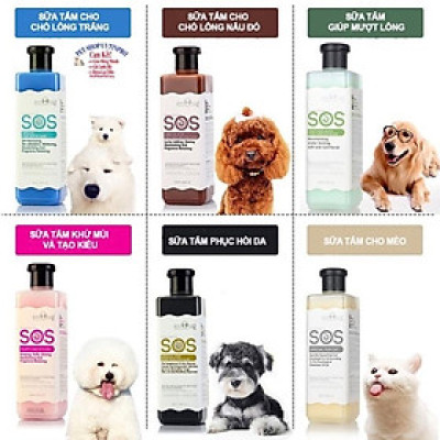 SỮA TẮM SOS CHO CHÓ MÈO 530ml CHÍNH HÃNG KỲ NAM