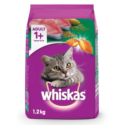 Đồ Ăn Cho Mèo Lớn Whiskas Vị Cá Ngừ Túi 1.2 Kg