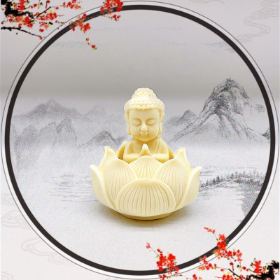 Tượng Phật  Ngồi Đài Sen Cầu Bình An Phụ Kiện Ô Tô , Trang Trí Ban Thờ - Tượng Phong Thủy - Hàng CHính Hãng MINIIN