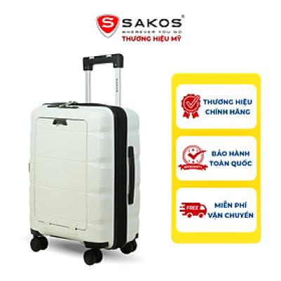 Vali Kéo Nhựa Du Lịch SAKOS CAPOLA - Size S (20inch)/ Xách Tay (Cabin) - Khóa TSA - Nhựa PP