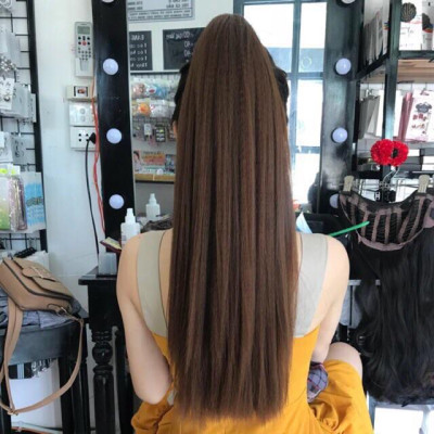  Tóc giả ngoặm thẳng cao cấp chịu nhiệt- hình thật