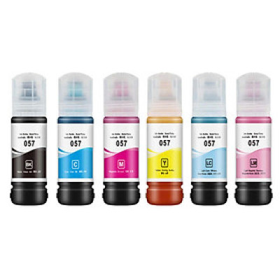 Set 6 màu Mực in phun màu Epson 057 dùng cho máy L8050/L18050, hàng nhập khẩu.