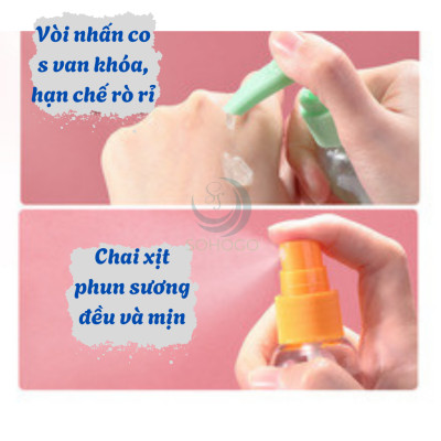 Bộ chiết mỹ phẩm du lịch 9 món Set chiết mỹ phẩm mini 9 món tiện lợi Bộ chiết du lịch xanh mint – Nhỏ gọn, xinh xắn, chuẩn xách tay