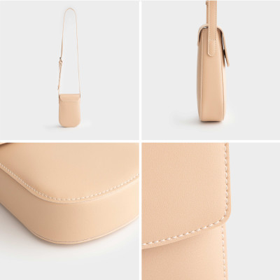 Túi Yuumy ( Thời trang nữ mini dáng đứng nắp gập thanh lịch - Túi đeo chéo da Seasand YN258 )