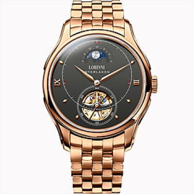 Đồng hồ nam chính hãng LOBINNI L13022-6,kính sapphire,chống xước,chống nước 50m,Bh 24 tháng,máy cơ (automatic)