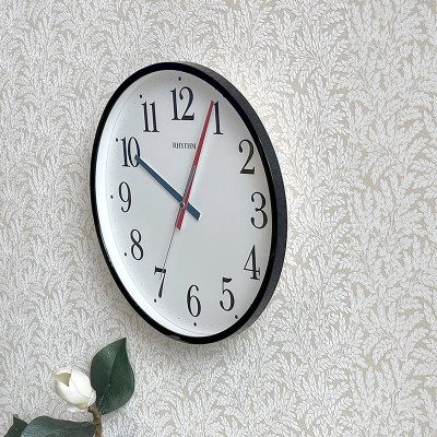 Đồng hồ Rhythm CMG619NR02- Kt 30.5 x 3.5cm, 630g, Vỏ nhựa. Dùng Pin.