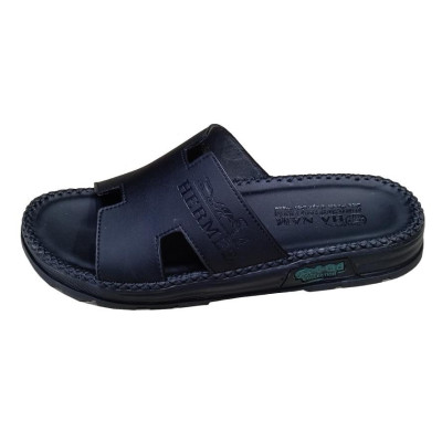 Dép Nam Da Bò HA NAM Đế Siêu Nhẹ Khâu Chỉ Toàn Bộ DNA22041