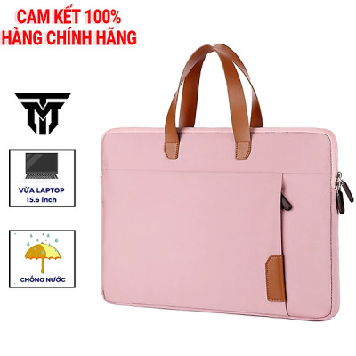 Cặp Đựng Laptop Cao Cấp Teement, Cặp Tài Liệu, Túi Chống Sốc Cầm Tay Thời Trang Laptop 13,13.3,14,15 15.6 Inch - Hàng Chính Hãng