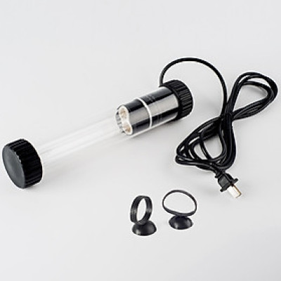 Đèn UV 9W Bóng Kép cao cấp, diệt tảo, diệt  khuẩn cho bể cá, hồ cá, hồ thủy sinh siêu sạch UV FORT DI (  Trắng)