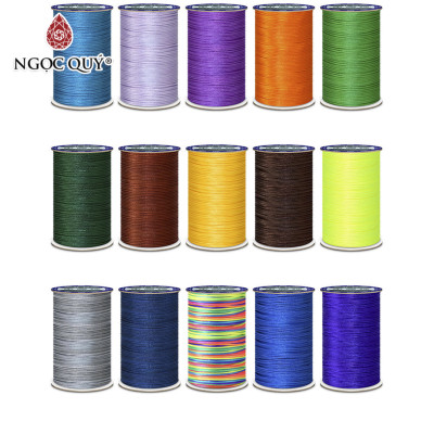 Bó 10m-20m dây tím bóng handmade loại 1,5mm - Dây vải bóng 1.5mm để đan vòng, thắt dây handmade - Ngọc Quý Gemstones - Bó 10m - Tím
