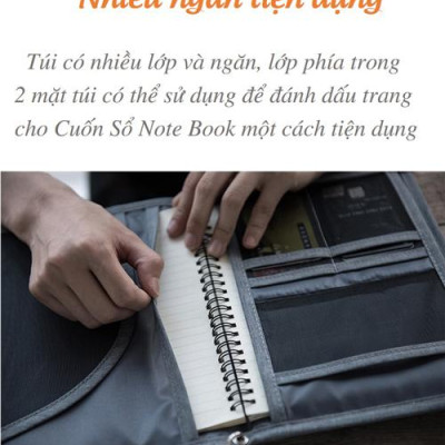 Túi đựng văn kiện giấy tờ tài liệu văn phòng đa năng gấp gọn du lịch Mai Lee - Hàng chính hãng