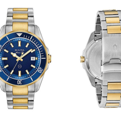 Đồng Hồ Nam Bulova Dây Thép Không Gỉ 98B334 - Mặt Xanh