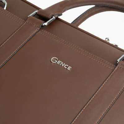 Túi Xách, Cặp Thời Trang Công Sở Nam Da Bò Swift Cao Cấp GCE17 Nâu