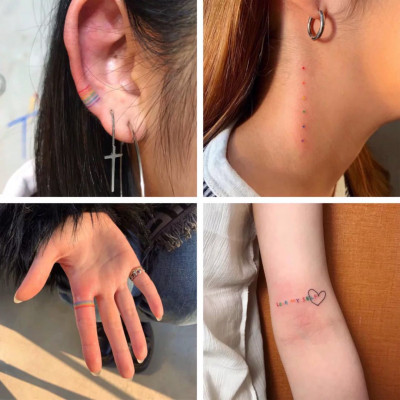 770 Hình xăm dán tatoo mặt cười icon emoji vui nhộn võ tắc thiên dán tay mặt trán