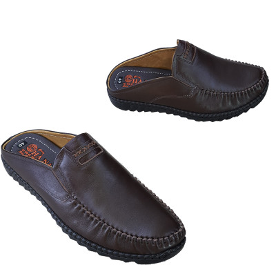 Dép bít mũi nam da bò thật HÀ NAM cao cấp GSB2044