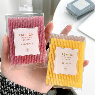 Hộp 10 Miếng Dán Tóc Con, Giữ Cố Định Tóc Mái Phong Cách Hàn Quốc Siêu Xinh - Màu ngẫu nhiên