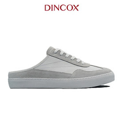 New Arrivals | Giày Sục Đạp Gót Mules Sneaker Unisex DINCOX DC37 Lazy Mule Off/White Chất Liệu Da