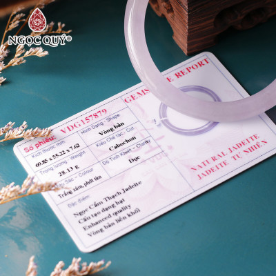 Vòng tay khối đá cẩm thạch hoa tử lan mệnh hỏa thổ - Ngọc Quý Gemstones