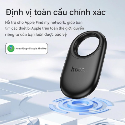 Định vị GPS Hoco E94 chống thất lạc đồ vật hành lý, định vị toàn cầu sử dụng cho iOS - Hàng chính hãng