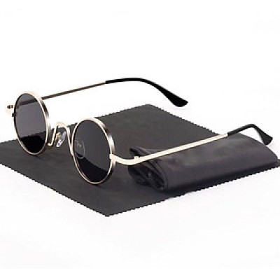 Kính mát thời trang mắt tròn nhỏ retro cho nam và nữ