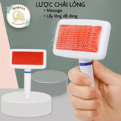 Lược chải lông cho chó mèo, giúp lấy sạch lông thừa của thú cưng - HENRYSA