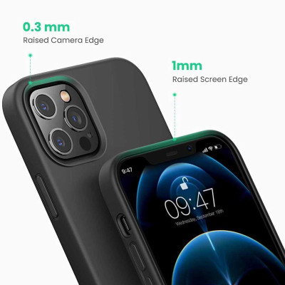 Ugreen UG20454LP418TK Iphone 12 Pro 6.1inch Màu Đen Ốp Lưng điện thoại Silicone - HÀNG CHÍNH HÃNG