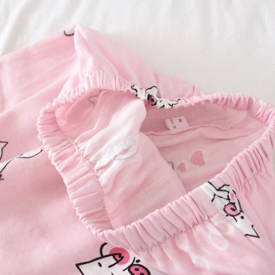 Pijama sau sinh thô đũi, đồ bộ mặc nhà ngắn tay mặc hè cực mát Azuno AZ2992