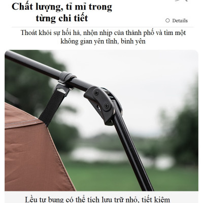Lều cắm trại tự bung , lều du lịch dã ngoại dành cho 6-8 người, chống thấm nước -ZL039