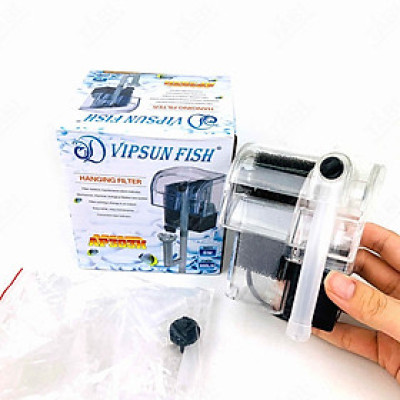 Máy lọc nước bể cá Vipsun Fish AP  303H - 5W 300l/h- Lọc thác, có lọc váng, hoạt động êm ái, Dùng cho hồ 40cm trở xuống.