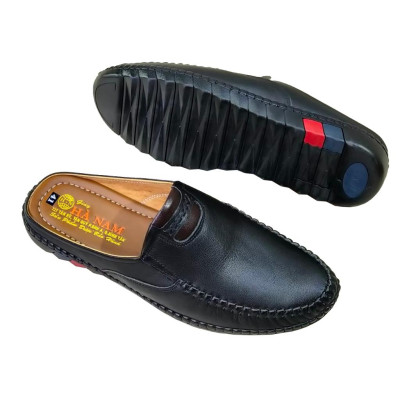 Dép Bít Mũi Nam Da Bò Thật TiTi ĐÔ Cao Cấp GSB20142