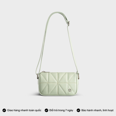 Túi Yuumy ( Thời trang nữ chần chỉ trang trí size 21 - Túi đeo chéo da Seasand YN207 )