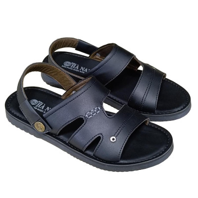 Giày Sandal Nam HÀ NAM Da Bò Thật Cao Cấp Đế Cao Su Chống Trơn Trượt DNA2243