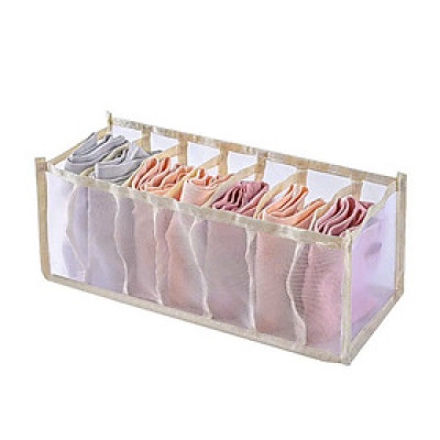 Combo 3 hộp vải đựng bảo quản đồ lót, khay đựng quần áo tất vớ bằng vải không dệt tiết kiệm diện tích 6, 7, 24 ngăn