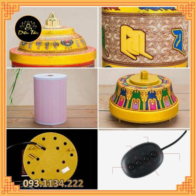 Kinh luân điện mật tông có nhạc và cuộn kinh chú