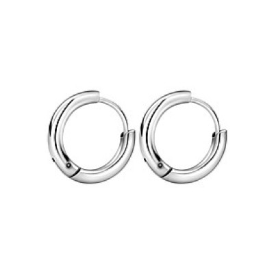 Bông Tai Khuyên Tròn Winwinshop88 BT233 (16mm) – Bạc