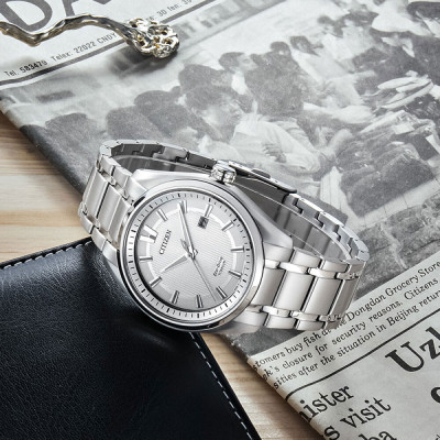 Đồng Hồ Nam Citizen Dây Titanium AW1241-54A - Mặt Trắng (Sapphire)