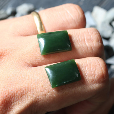 Mặt dây chuyền, mặt nhẫn đá ngọc bích mệnh hỏa, mộc - Ngọc Quý Gemstones