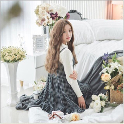 Tóc giả 2 mái tóc xù sóng cao cấp - Tặng lưới chùm tóc