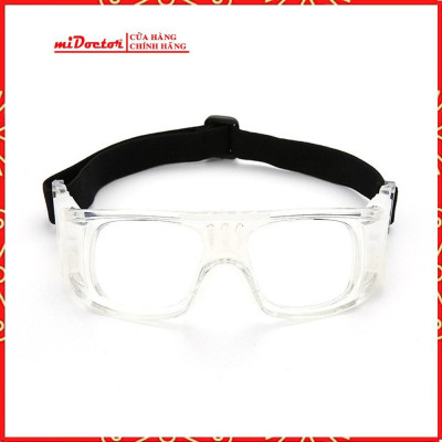 Kính Bảo Vệ Chơi Thể Thao, Bóng Rổ, Bóng Đá Chống Sương Mù Cao Cấp - Có Thể Lắp Mắt Kính Cận - Hãng miDoctor - Màu ĐEN