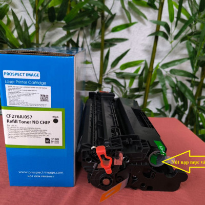 Hộp mực 76A 057 PROSPECT KHÔNG CHIP Có lỗ đổ mực cho máy in HP M404n, M428DW Canon LBP 223dw/ 226dw - Hàng chính hãng