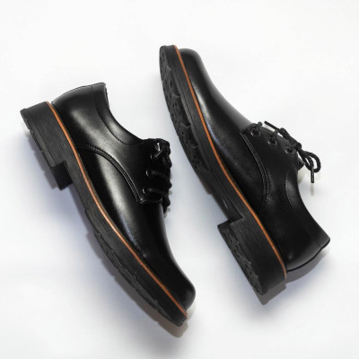 Giày đốc ORSIL103 da bò nam đế cao su cao cấp màu đen